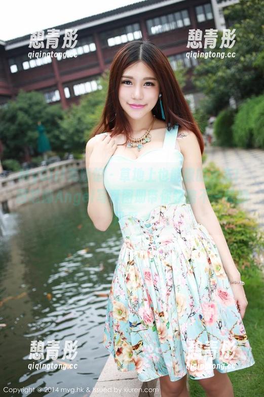 MyGirl美媛馆 - 草地上也能撩的女友！田芯娜Angel写真图册带你领略不一样的风采。