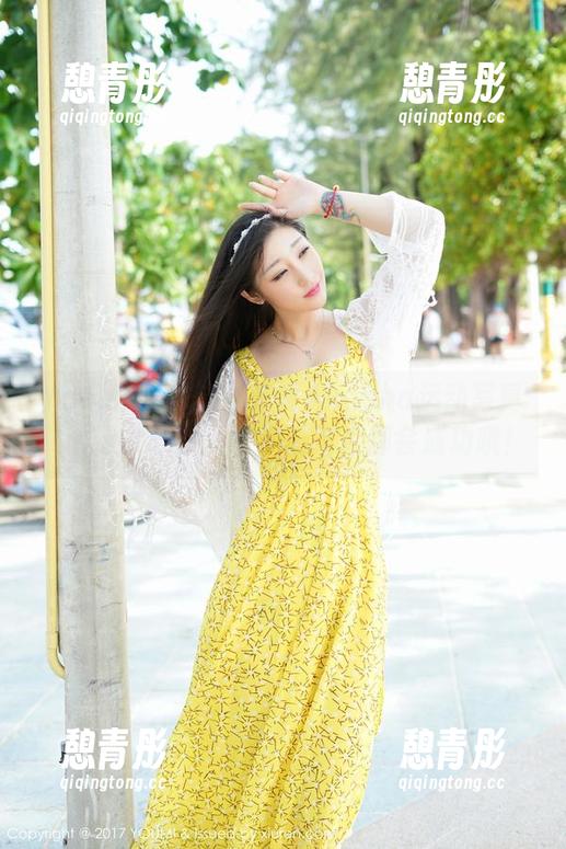 YouMi尤蜜荟-蓝夏Akasha YouMi尤蜜荟 - 蓝夏Akasha运动写真:精选集,不是每次扔飞盘都会成功哦!